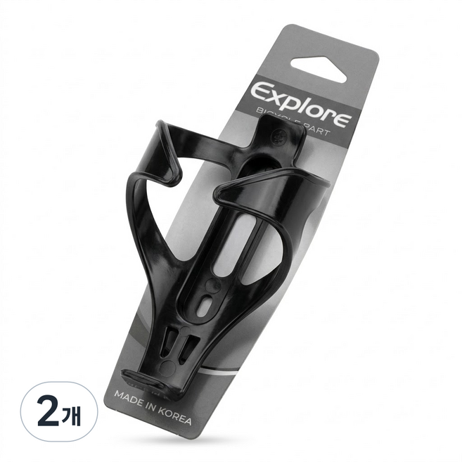 BL(국내생산) 자전거 물통케이지 물통걸이 물통거치대 경량케이지 자전거물통 자전거용품, 검정, 2개