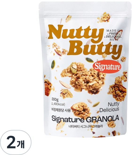 너티버티 수제 그래놀라 시그니처, 2개, 300g