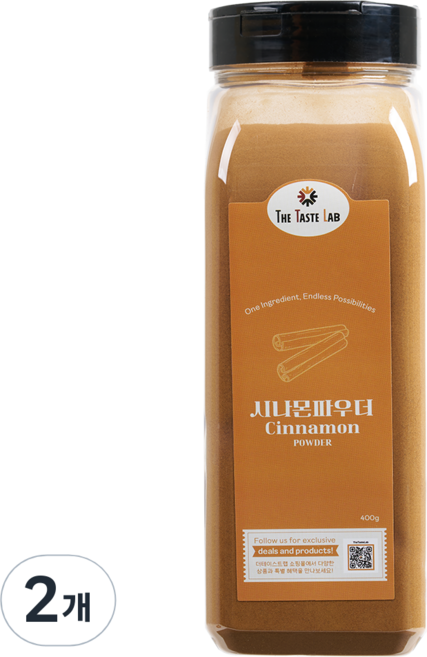 더테이스트랩 계피가루 시나몬 파우더, 2개, 400g