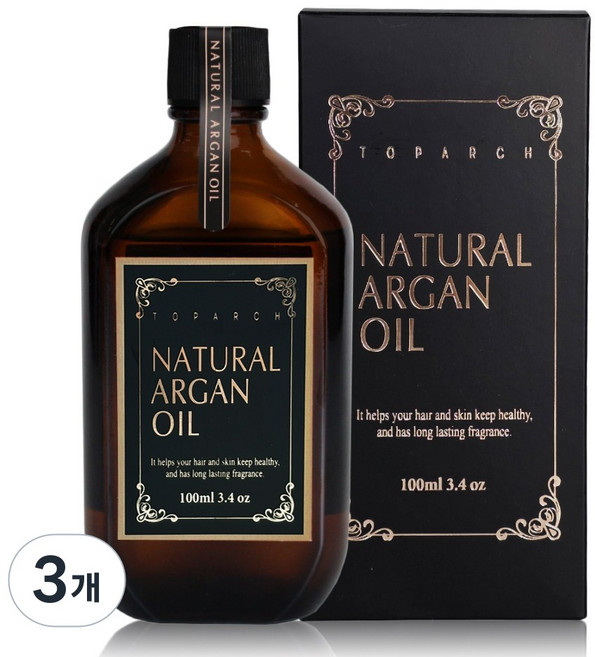 토파 네추럴 아르간 오일 헤어오일 헤어에센스, 3개, 본상품선택, 100ml