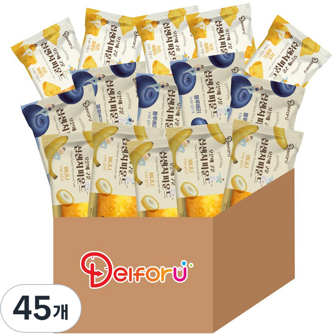 [델포유] 오븐에 구운 십센치 파운드 인기구성 3가지맛, 45개, 50g