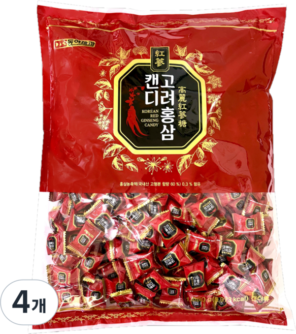 동아제과 고려홍삼캔디, 1.5kg, 4개