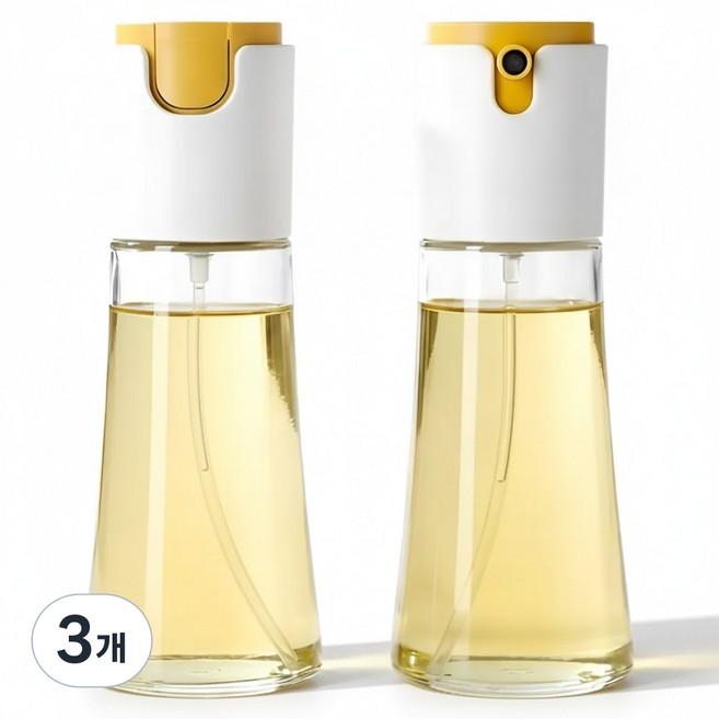 키치넬리 유리 스프레이 오일병 소스병, 3개, 300ml