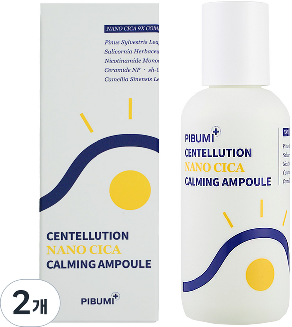 피부미 나노시카 egf 수분 진정 앰플 / 색소침착 속건조 재생앰플, 2개, 80ml