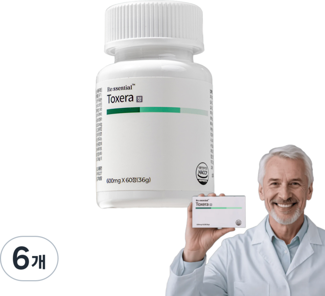 리센셜 알파CD 브로멜라인 알파시클로덱스트린 고체지방컷팅제 톡세라, 6개, 60정