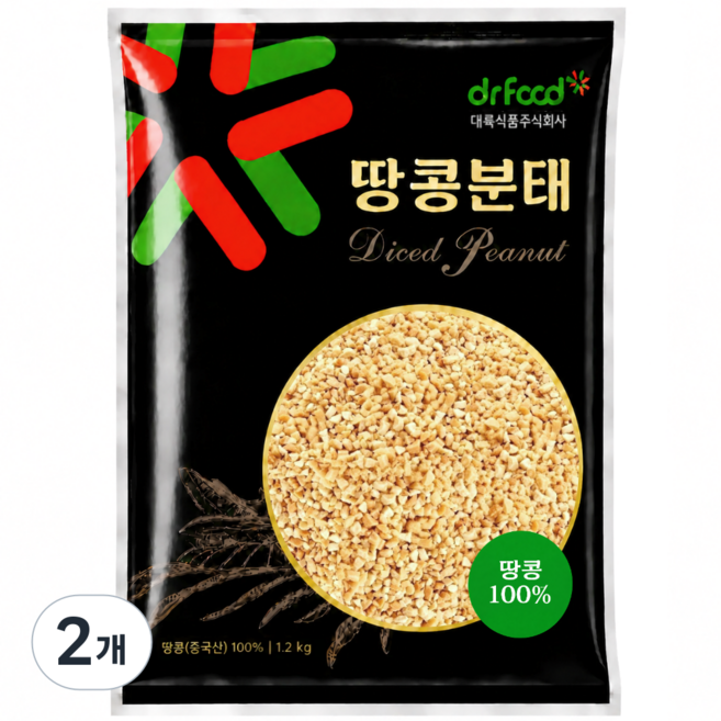 볶음 땅콩분태 대용량 업소용, 2개, 1.2kg
