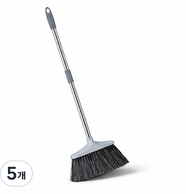 하이크린 심플 2단 빗자루 고급형, 5개, 그레이