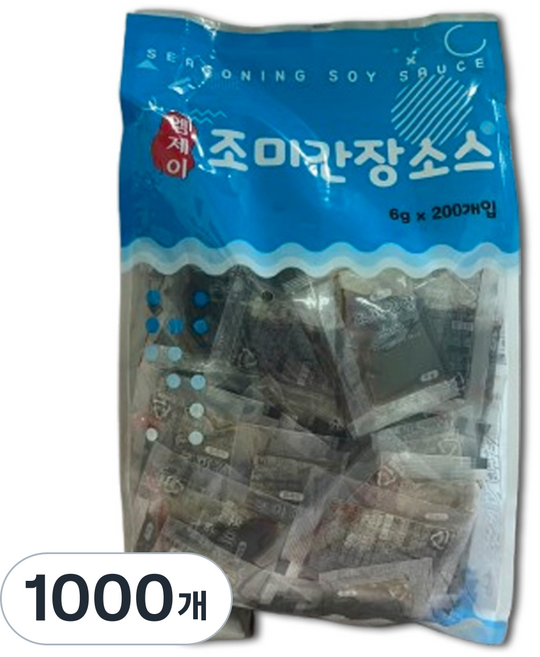 엠제이 조미간장소스, 1000개, 6g