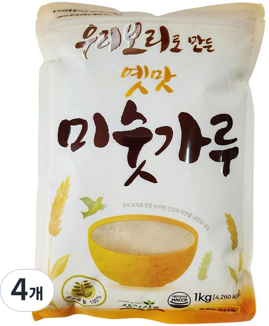 삼진식품 우리보리로 만든 17곡 옛맛 미숫가루, 1kg, 4개
