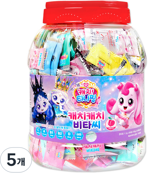 캐치티니핑 비타민 500정 캔디류, 5개