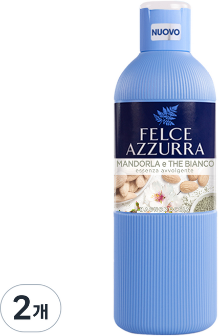 펠체아주라 이탈리아 150년 명품 바디워시 아몬드&화이트티, 2개, 650ml