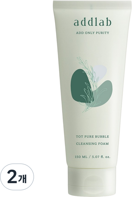 애드랩 톳 퓨어 버블 클렌징 폼, 2개, 150ml