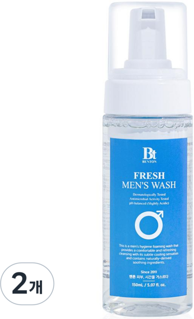 벤튼 퍼펙트 프레쉬 남성청결제 남자청결제, 2개, 150ml
