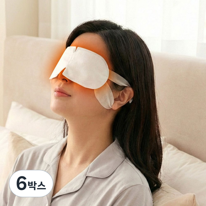 라라무브 아이마스크 온열스팀 안대 무향, 6박스, 20매입