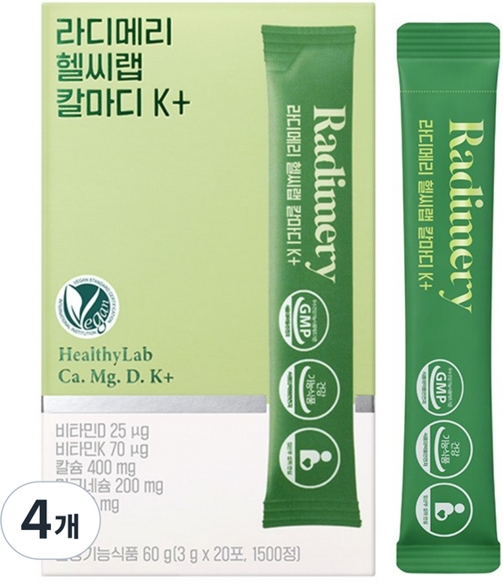 라디메리 헬씨랩 칼마디 K+, 4개, 60g
