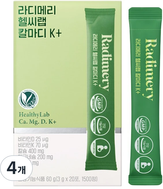 라디메리 헬씨랩 칼마디 K+, 4개, 60g - 쿠팡