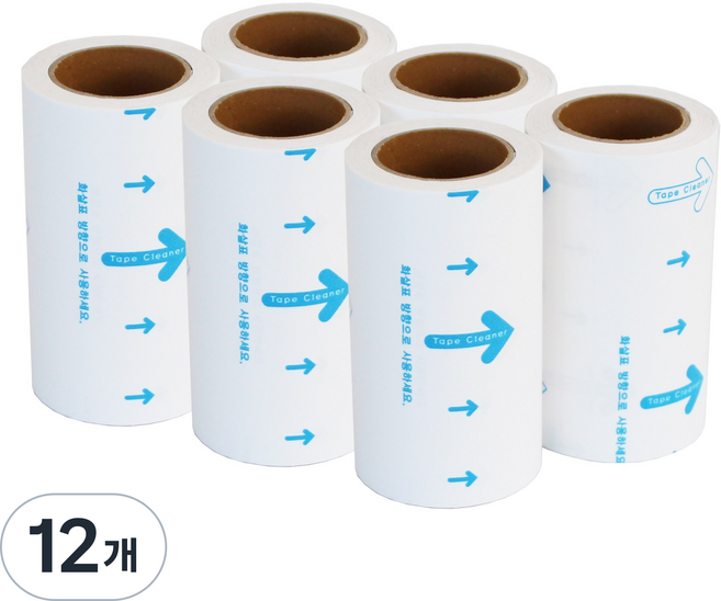 필굿리빙 돌돌이 테이프클리너 리필, 12개