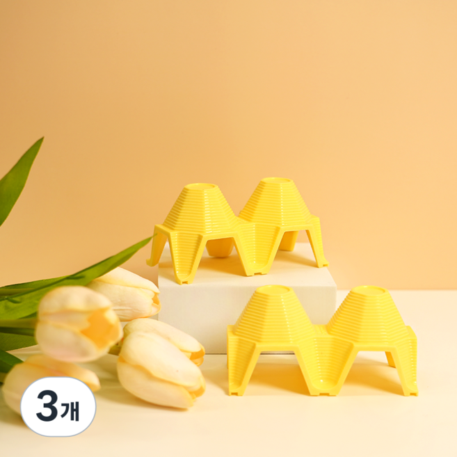 코지 크레스티드 게코 인조 계란판 은신처, 3개, 라이트 옐로우(노랑색)