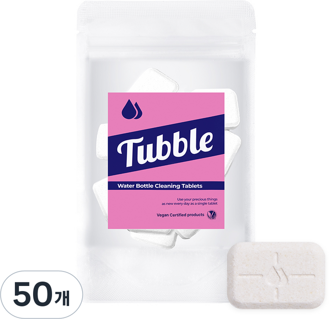 터블 텀블러 발포 세정제 대용량, 8g, 50개