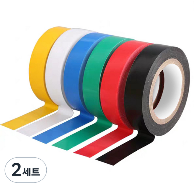 절연테이프 6종 전기테이프, 2세트