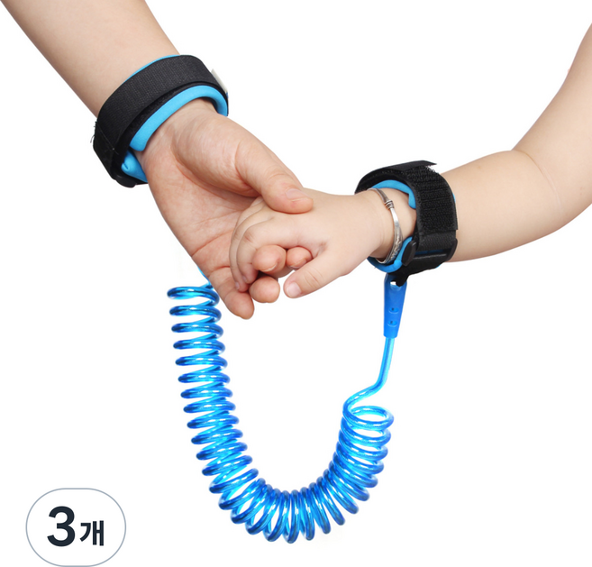솔레르 튼튼한 미아방지끈, 3개, 블루
