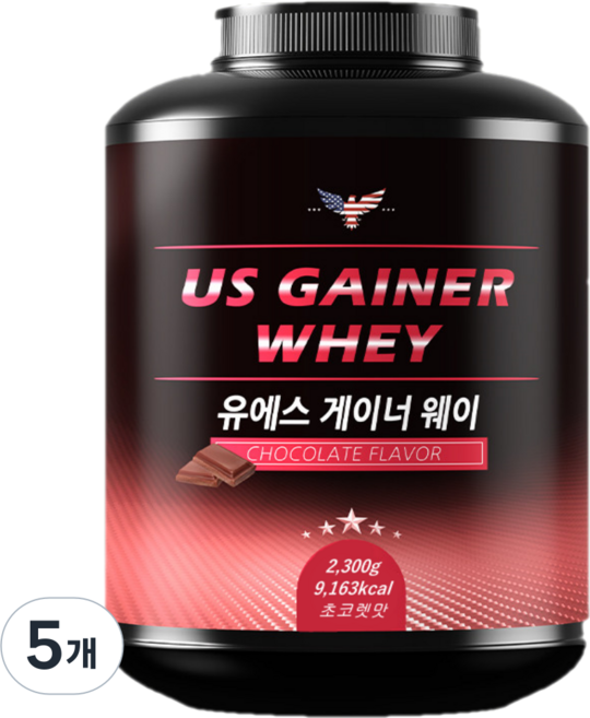 B 프로틴 유에스게이너웨이 단백질 헬스 보충제 근육 체중 벌크업 닭가슴살찐걔란 달걀 스트랩 운동 간식 도시락 남친선물, 2.3kg, 5개