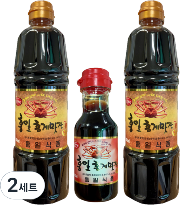 홍일식품 홍게맛장소스골드900ml +200ml, 2세트, 2L