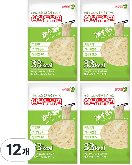 두유면, 12개, 180g