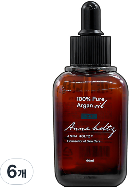 안나홀츠 에코서트 유기농 퓨어 아르간 오일 세트, 60ml, 6개
