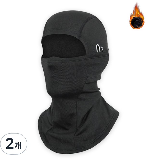 원아더 기모 바라클라바 2개 방한 스포츠 마스크, A3.기모 방한 바라클라바, 블랙+블랙