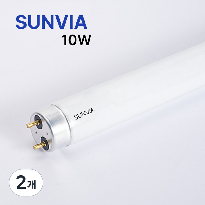썬비아 포충등 포충램프 UVA 포충기등, 2개, 10w