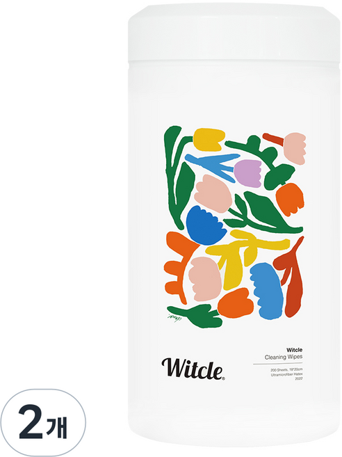 윗클(Witcle) 세정티슈, 2개, 200매입, 3.5g