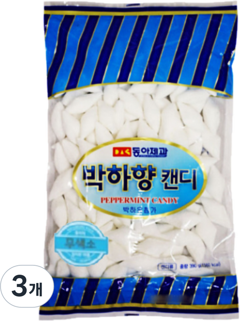 동아제과 박하향캔디 (가위박하), 350g, 3개
