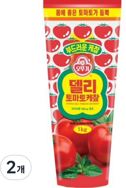 오뚜기 델리 토마토 케찹, 1kg, 2개
