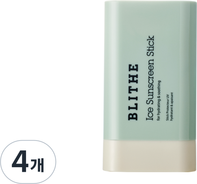 블라이드 쿨링 아이스 선스틱 SPF50+ PA++++ 여성 남자 썬스틱 선크림 스틱 21g 1개, 4개