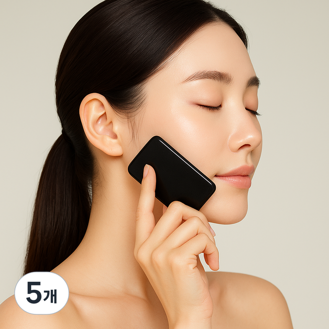 제이제이 비서진 엄지원괄사+전용파우치+전용행주 3종세트, 블랙, 5개