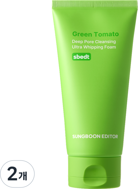성분에디터 그린 토마토 딥 포어 클렌징 울트라 휘핑 폼, 120g, 2개