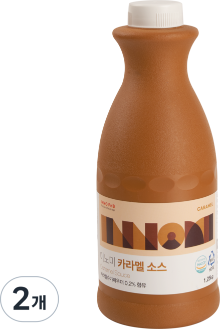 이노라이즈 이노미 카라멜 소스, 2개, 1.25kg