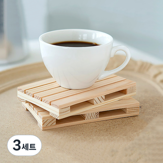 패밀리트리 우드 미니팔레트 받침대 2P세트, 3세트, 원목