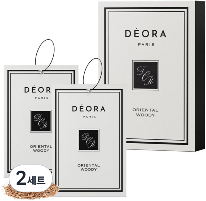 조향사가 블렌딩한 데오라 차량용 방향제 2개, 오리엔탈 우디, 2세트