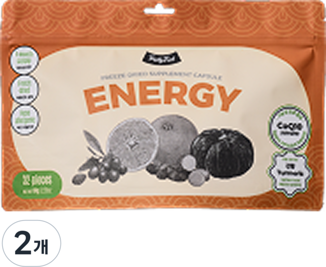 트러스티푸드 동결건조 저알러지 한방캡슐 에너지 강아지 항산화제 노견 기력회복 영양제, 2개, 활력, 32정