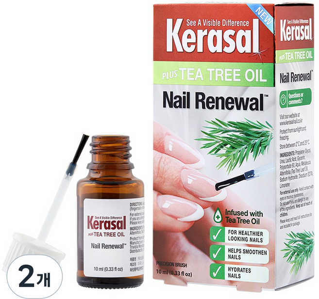 케라셀 티트리오일 손톱 강화제, 10ml, 2개