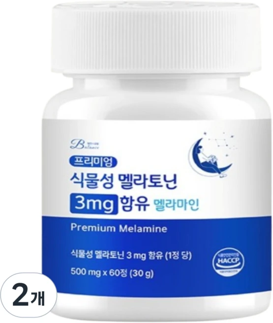 밸런스궁합 식물성 멜라토닌, 2개, 60정 - 쿠팡