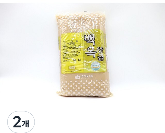 대두 백옥앙금 55M, 2개, 5kg