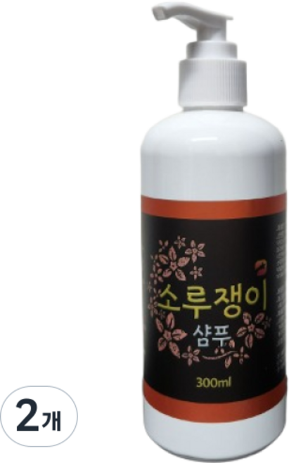 행복별 소루쟁이(소리쟁이) 각질 가려움 두피관리 탈모관리 천연한방샴푸, 2개