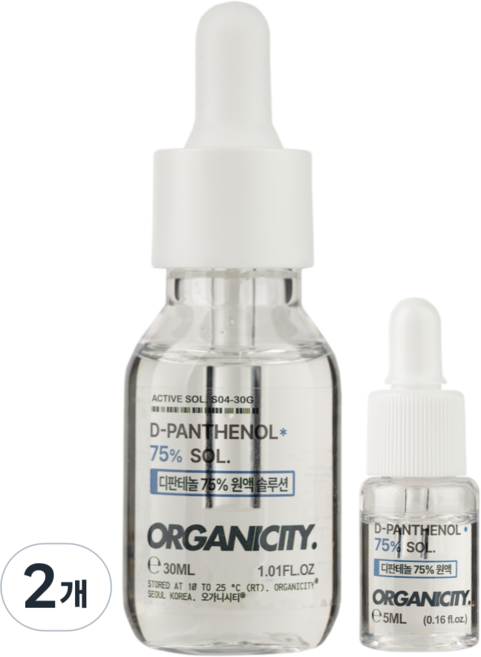 OGC 피부 장벽 회복 덱스 D-판테놀 75% 원액 앰플, 2개, 30ml
