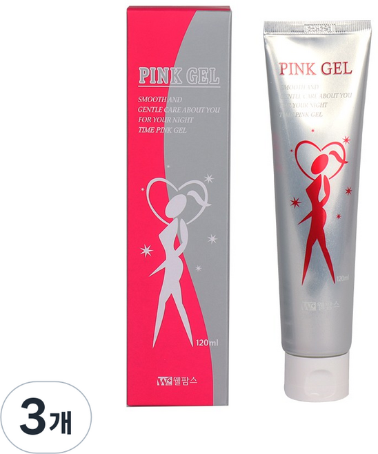 웰팜스 핑크젤 마사지젤 윤활젤, 120ml, 3개