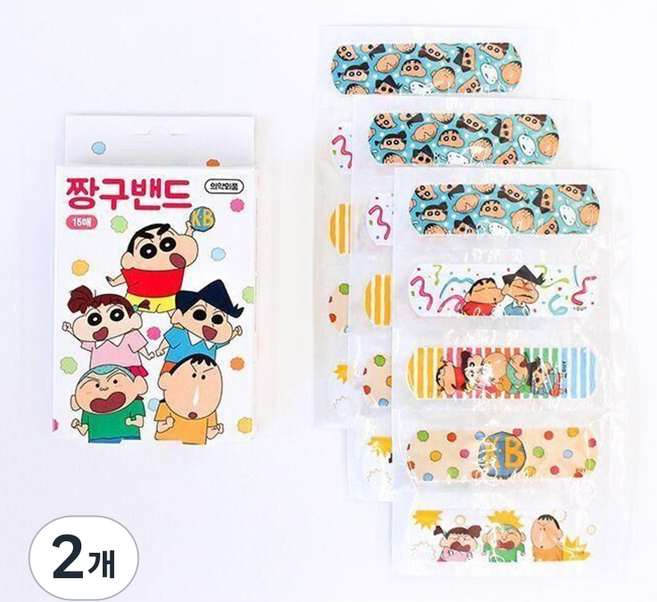 플라잉웨일즈 짱구 밴드 떡잎방범대, 15개입, 2개