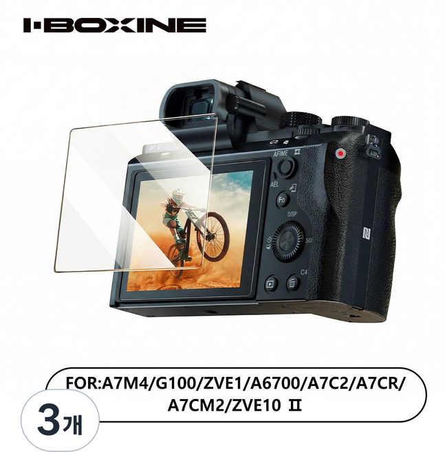 카메라 강화유리 액정보호필름, 3개, For A7M4/A7C2/A7CR