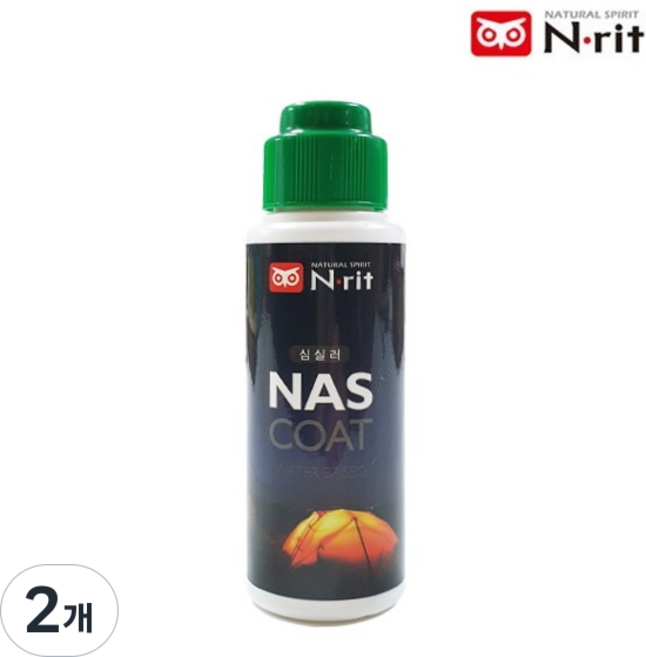 엔릿 스펀지형 심실러 - 초보자도 사용 가능한 텐트 수선 방수 (나일론 면 합성섬유 등 봉제선 도포용), 2개